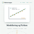 Modellering og Python – 10. trinn: punkter med en lineær modell og Python-funksjon